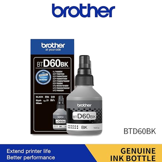 Brother BT-D60BK Ink Bottle (Black)